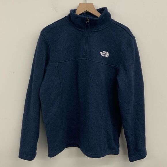 Men’s The North Face Long Sleeve 1/4  Zip Pullover Navy Size Large - Picture 1 of 3